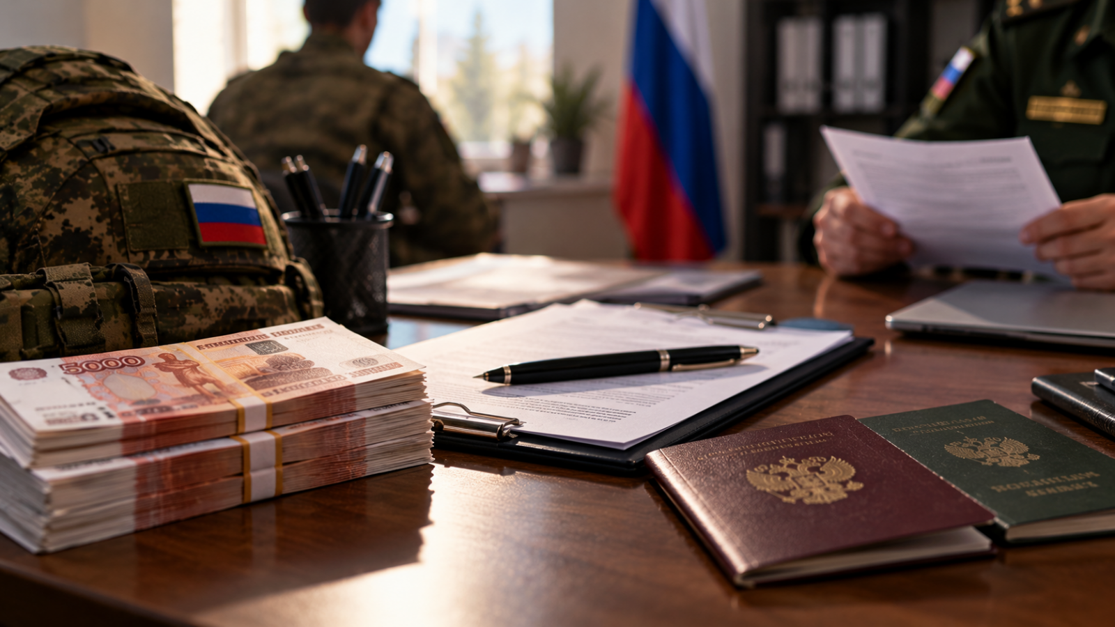 денежные выплаты и документы при заключении военного контракта